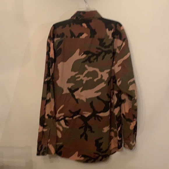Camo button up - Picture 4 of 5